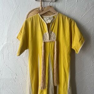 Vintage 60s/70s Yellow Josefa Kaftan